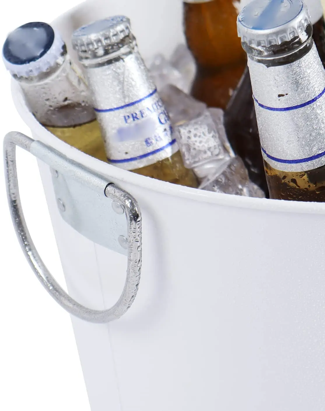Customized White Color Round Party Beverage Tub Drink Cooler & Ice Bucket Wine Barrel on Summer