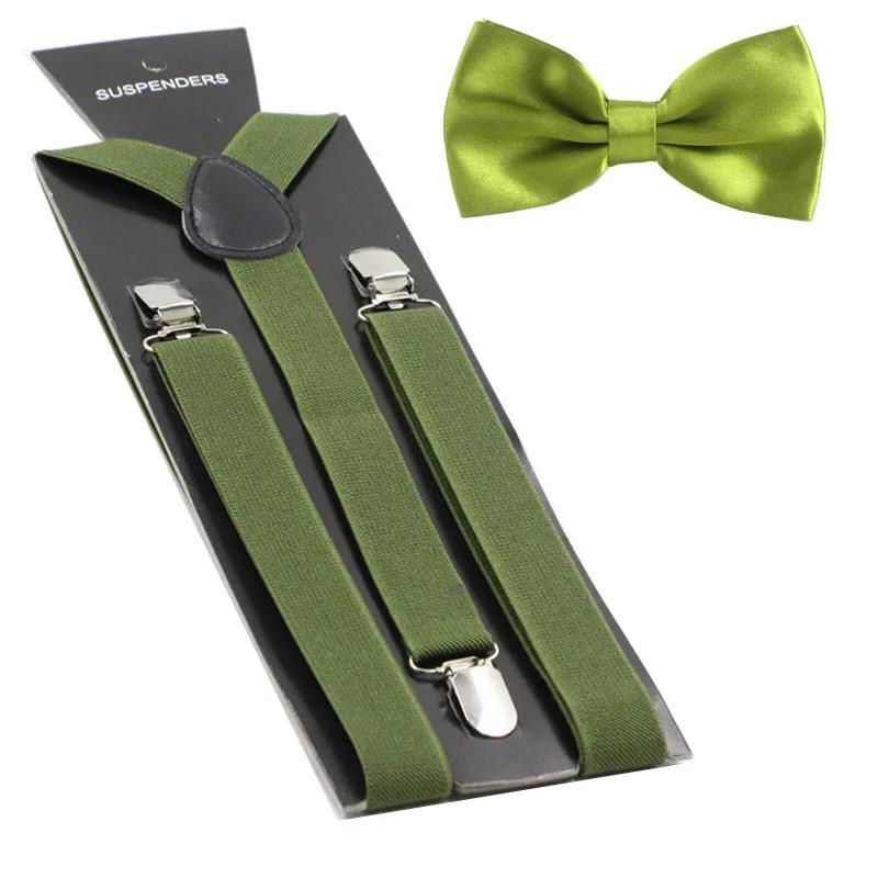 Комплект ремней и аксессуаров для взрослых, Эластичные подтяжки с бантом, для мужчин и женщин