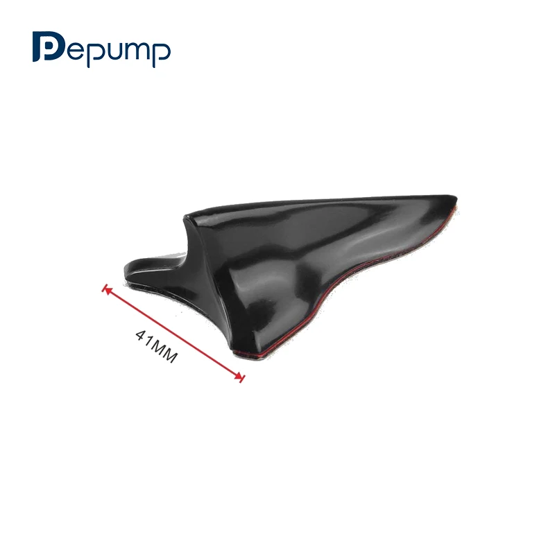Universal EVO-Style ABS Wing Kit Vortex Generator Roof Shark Fins Spoiler with Black and Carbon Fiber Color