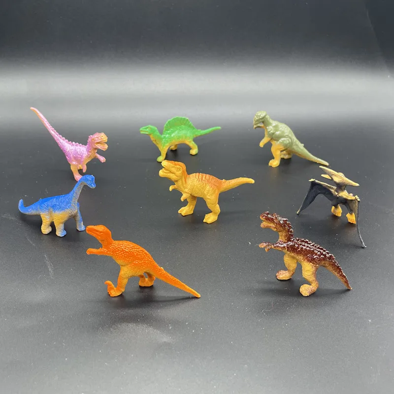 Wholesale Colorful Cute Figurine Soft Plastic Mini Dinosaur Model Toy Diy Toys Sets For Kids Children Girls