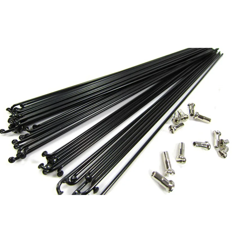 Customized Mountain Road Bike Wheel Rim Parts 12/13/14G Steel Bicycle Spokes