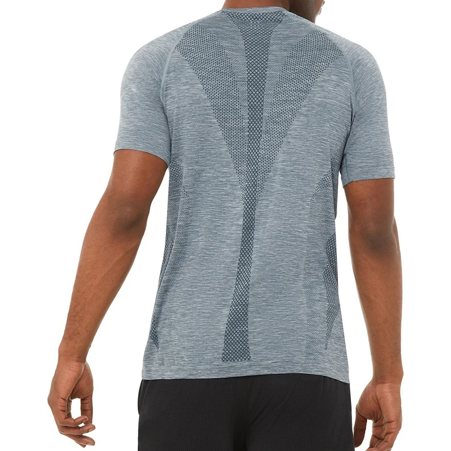 2020 summer seamless breathable sport t shirt men