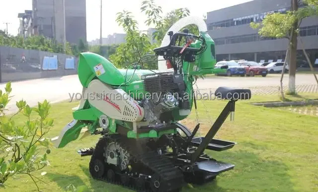 Self-propelled Wheat sesame paddy Straw harvesting mini reaper
