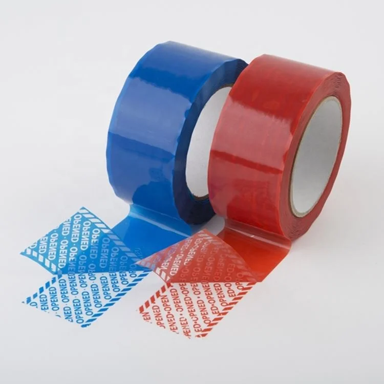 Chinese Supplier Tamper Evident Non Transfer Void Blue Security Tape