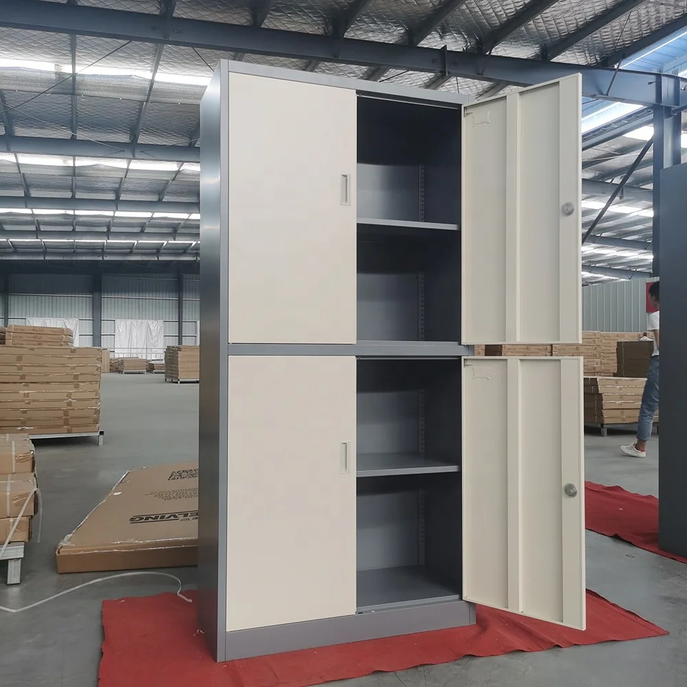 4 adjustable shelf  2 Door Steel Storage  Cupboard metal file cabinet