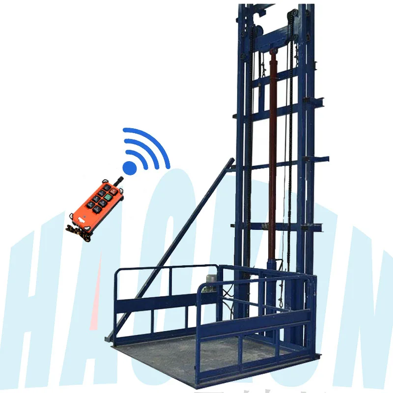 Motorized High Speed Vertical Raised Storage Cargo Lift Platform System