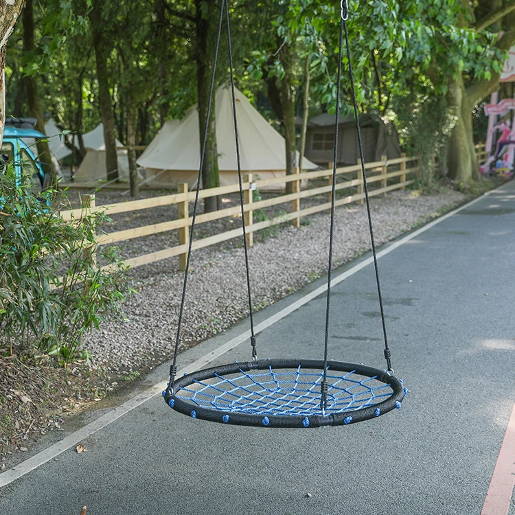 ZOSHINE indoor and outdoor swing Customized Garden Nest swing Multi-Strand Ropes Colorful Safe Saucer Tree Swing