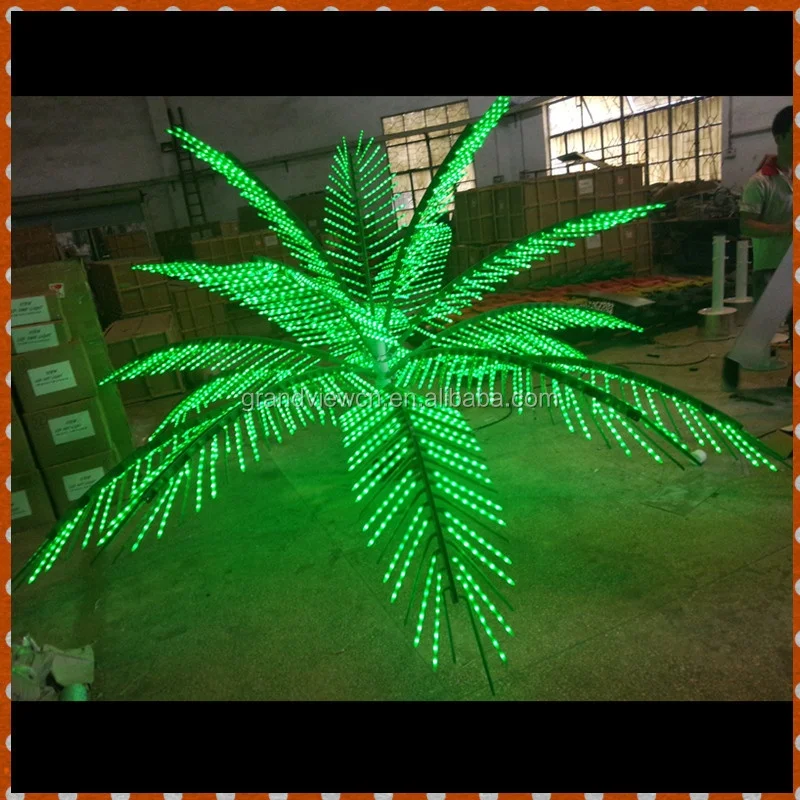 LED outdoor nature looking trunk palm tree light christmas lights decorative outdoor tree lighting