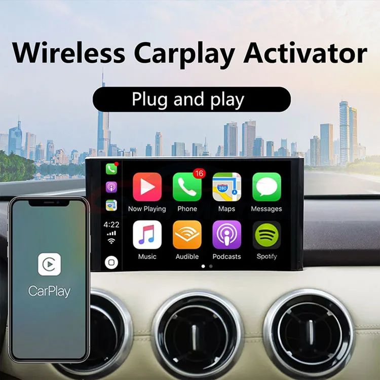 Оригинальный проводной активатор Carplay беспроводной ключ Apple Andriod для универсальных автомобилей встроенный carplay и