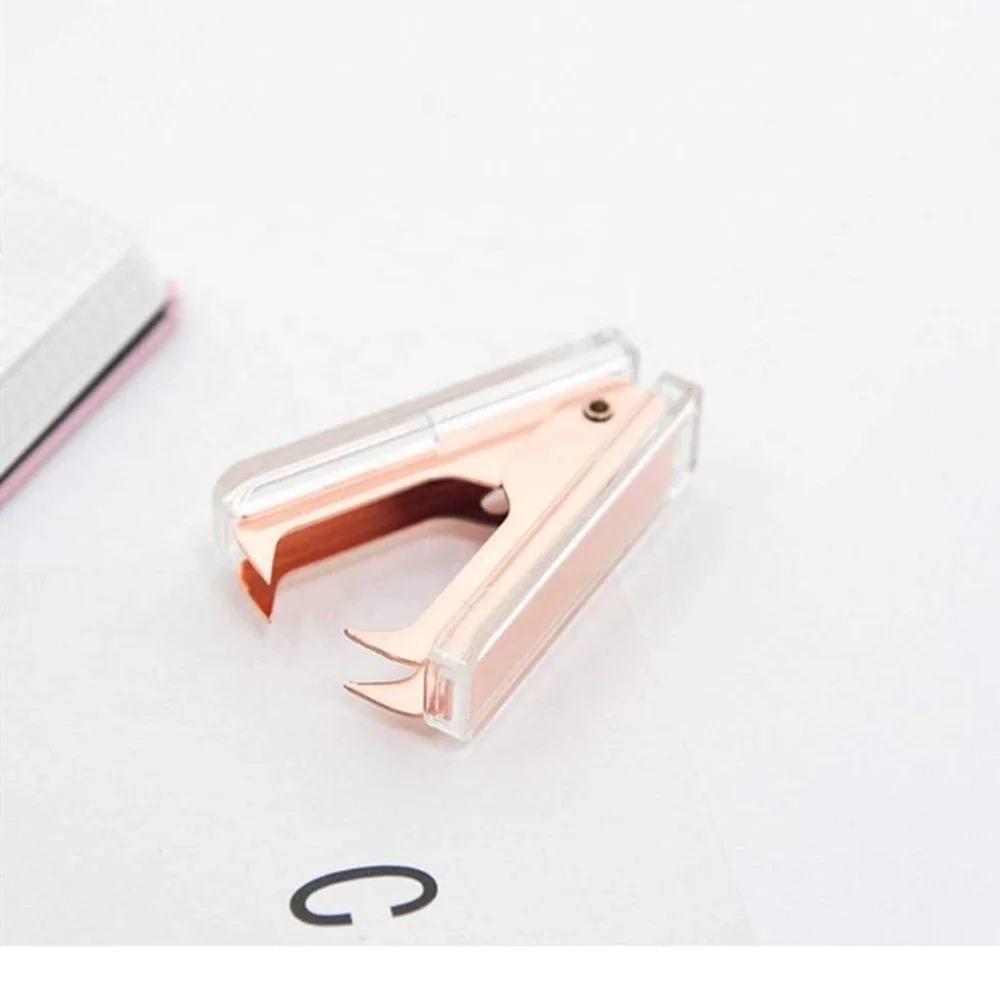 Luxury Desk Accessories Plastic Staple Removers Marble Design Acrylic Office Supplies Acrylic Staple Puller
