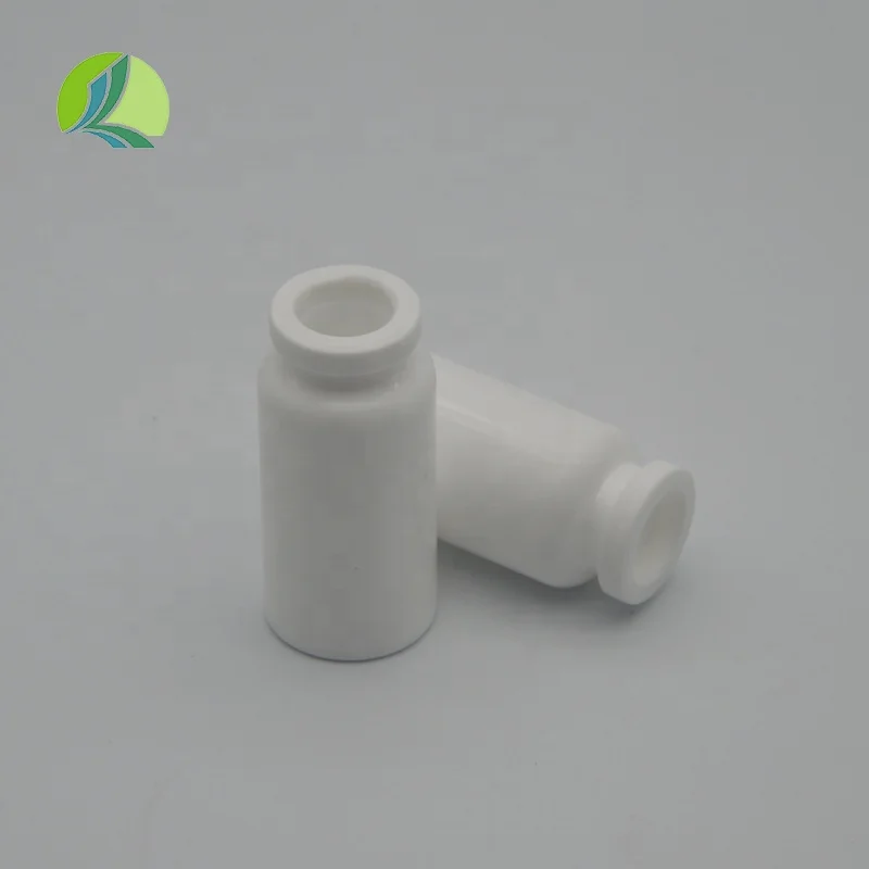 10ml PP HDPE White Vaccine Injection Bottles with Rubber Stopper Screen Printing for Veterinary Animal Chemical Liquid Storage