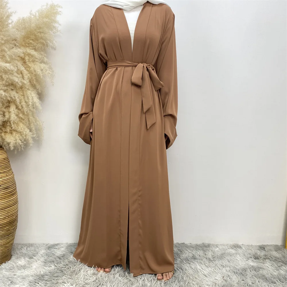 Modest dress Applique Embroidery Long Sleeve Maxi Dress Loose Islamic clothing Dubai Robe Abaya Women Muslim Dress