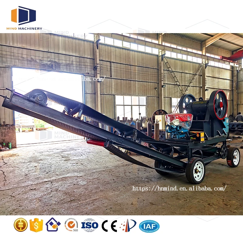 Mining stone jaw crusher machine price, gold ore crusher, primary granite limestone concrete gravel rock crushing jaw crusher
