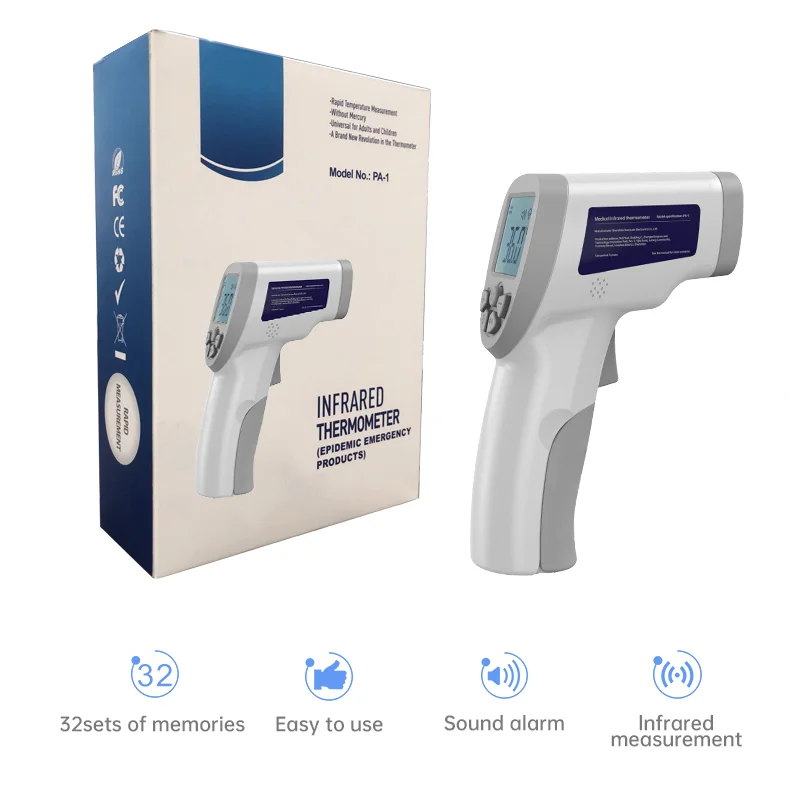 Forehead Thermometer Digital Infrared Gun Non-contact Laser Body Adult Temperatuere Test Thermometer