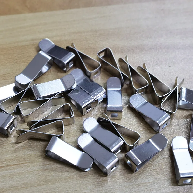 Non-Tube Round Hole Clamp Manganese Iron Electroplating Exhaust Port Clamp Accessories Hardware Metal Clamp