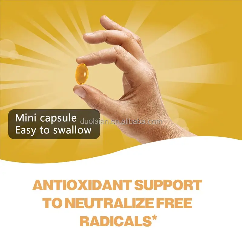 Private label Vitamin E Soft capsules L-Glutathione Skin Lighting Glow soft gel supplement Biotin Vegan whitening Soft capsules