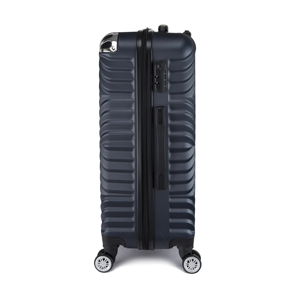 Lightweight 3 Piece Luggage Set ABS Trolley Suitcase Spinner Hardshell Suitcases