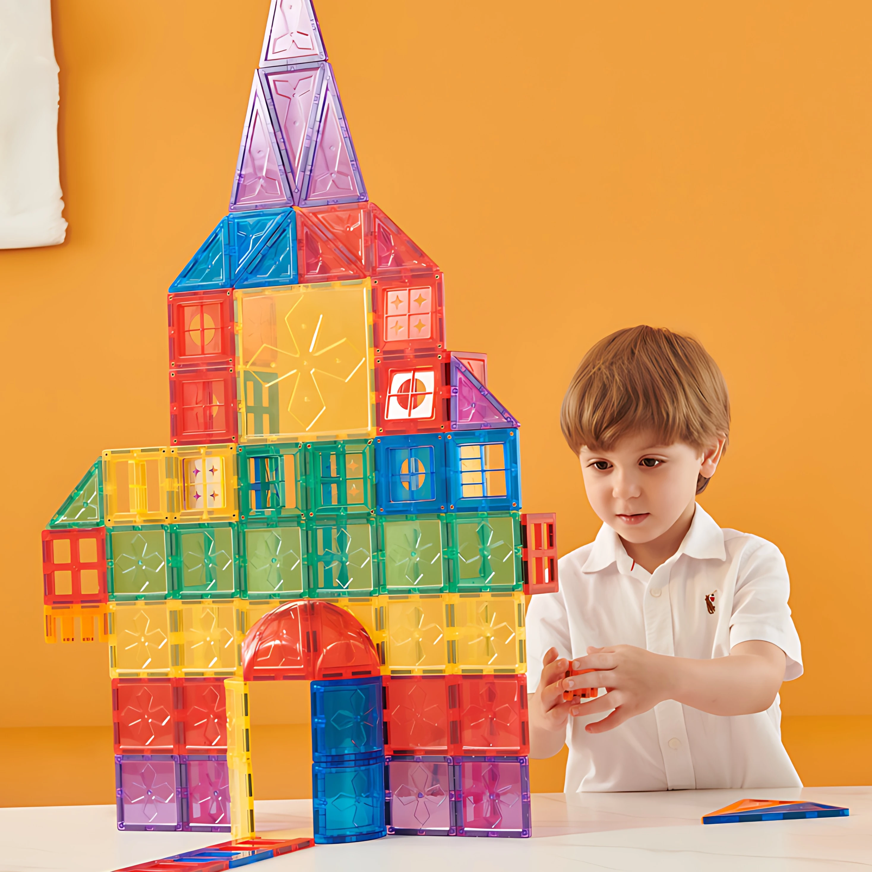 New Design Magnet Block DIY Magnetic Tiles Building Smart Magnetic Building Toy For Kids