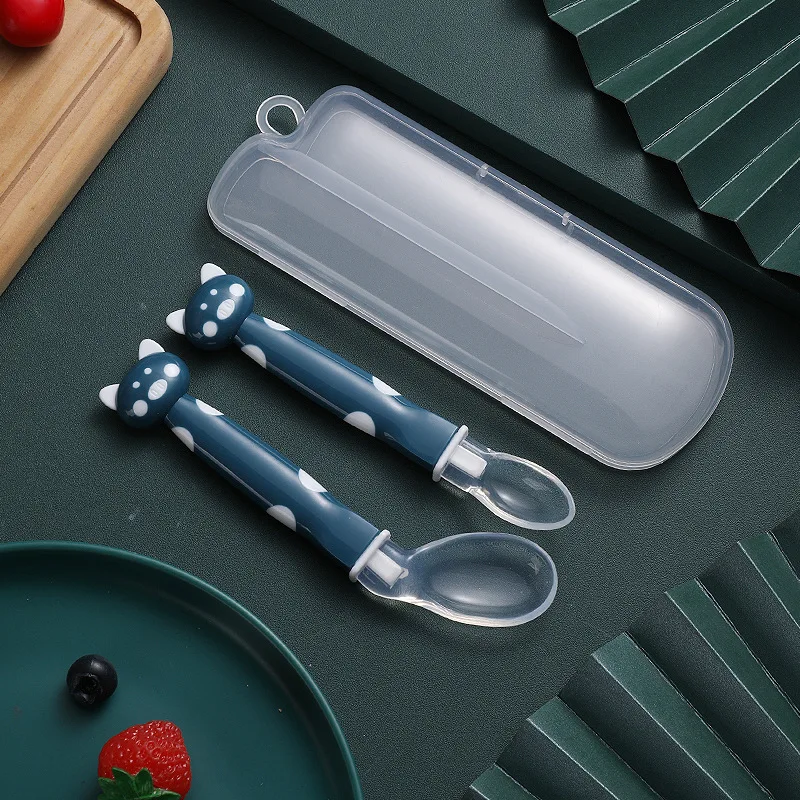 Silicone Baby Spoon Feeding Training Spoon for Baby Safety Feeding Infant Spoon For Children Kids Utensils Baby Cheap Stuff