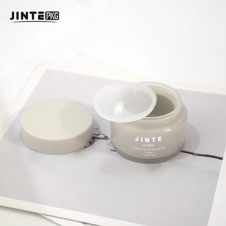 10ml 15ml Empty PP Plastic Lip Moisturizer Plastic Jar Double Wall Cosmetic Packaging Container With Screw Cap