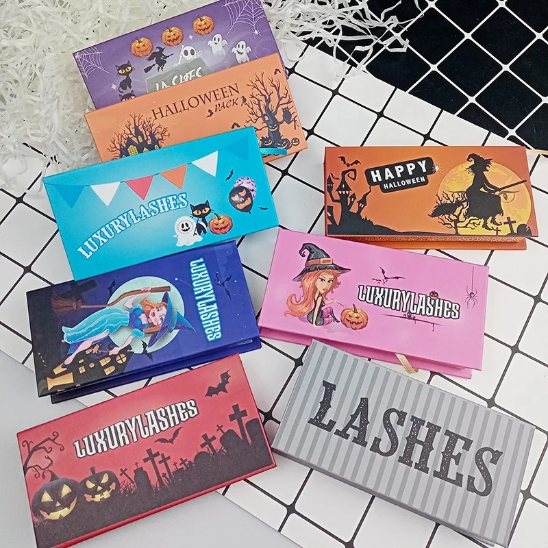 Halloween coffin lash box private label custom eyelash packaging box wholesale 25mm mink eyelash vendor eye lash packaging box