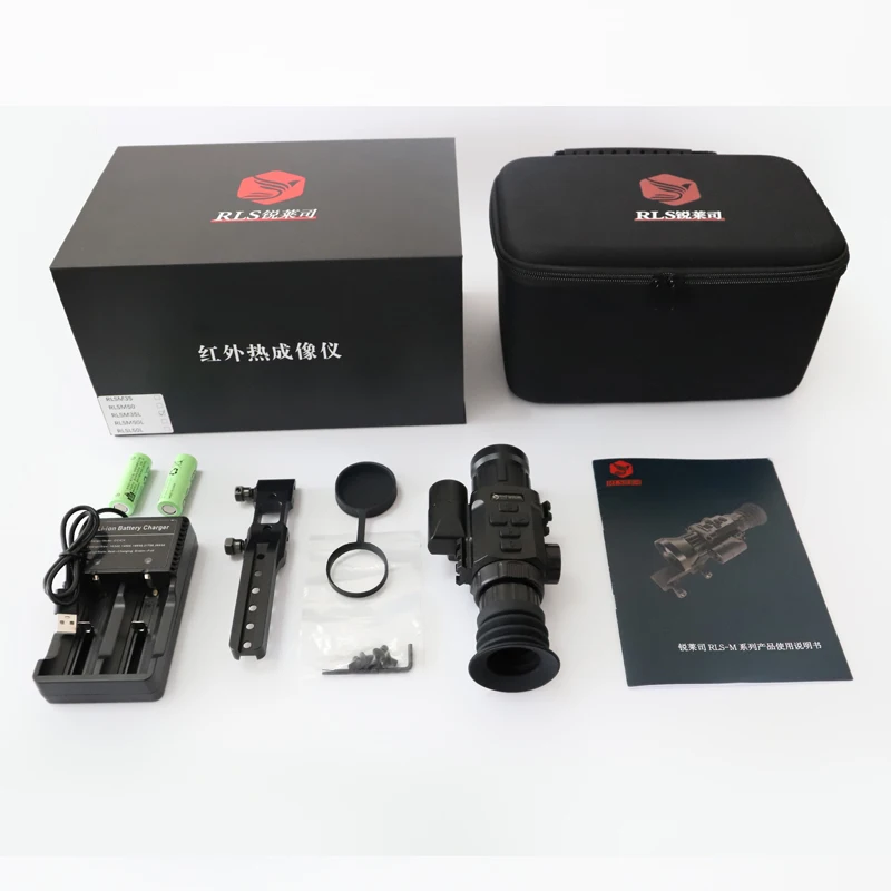 RLS Zoom Thermal Imaging Monocular Waterproof Night Hunting Thermal Sight with Laser Ranging Plastic Handheld Finder