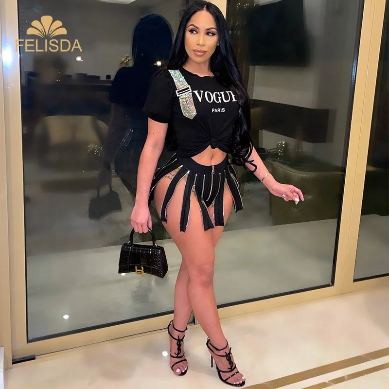 Custom Night Club Wears Women Zipper Shorts Summer Fashion Sexy Skorts Ladies High Waist Slit Skinny Skirt Shorts