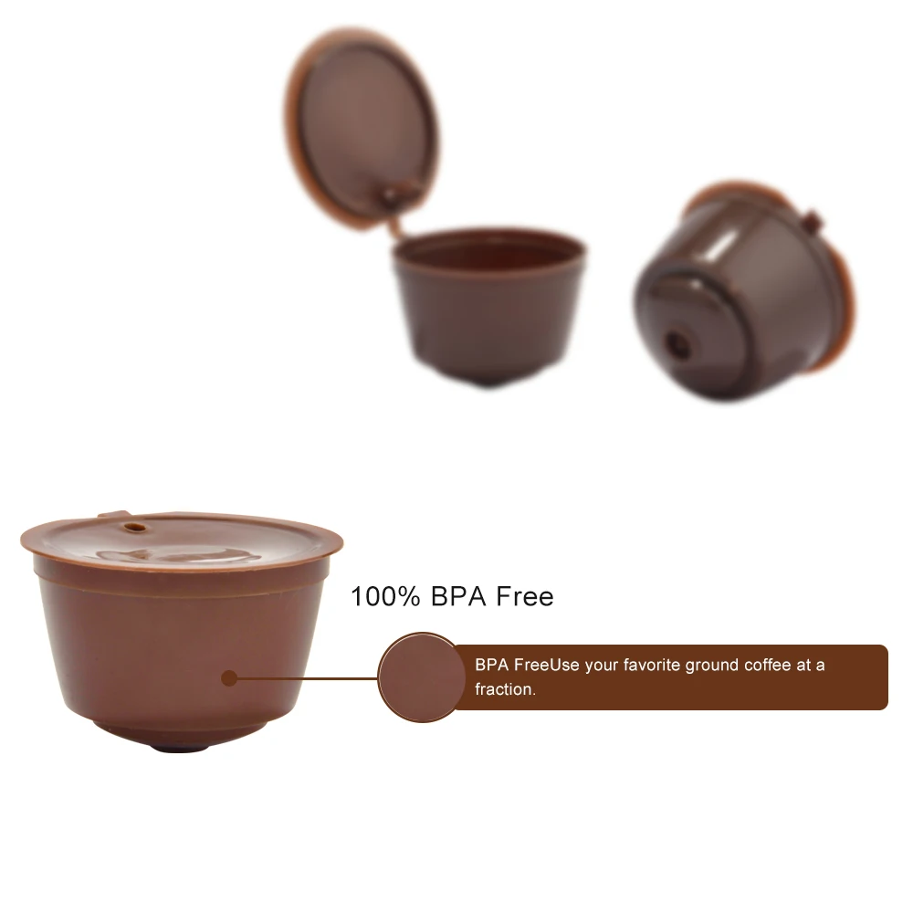 Refillable For Dolce Gusto Nesspresso Coffee Capsule Refill,Espresso Martello Empty Plastic Reusable Coffee Filter Capsule