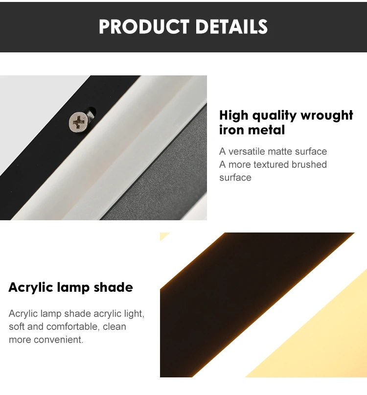 Decorative 220V LED Wall Lamp Aluminum Base Street Exterior Lighting for outside House Outdoor Wall Sconce