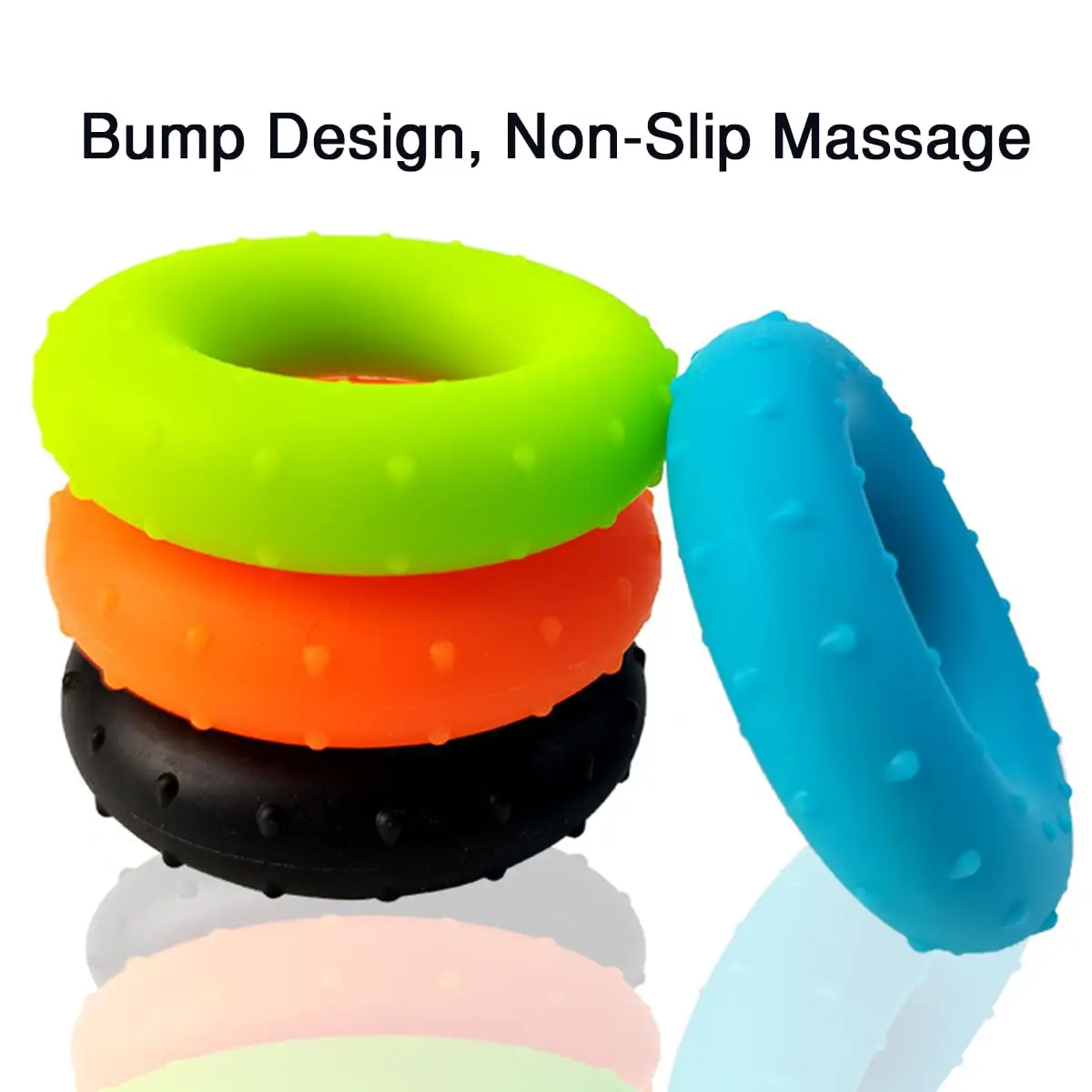 Finger Pull Ring Resistance Bands Silicone Strengthen Circle Rings Silicone Hand Massage Ball Massage Grip Ring