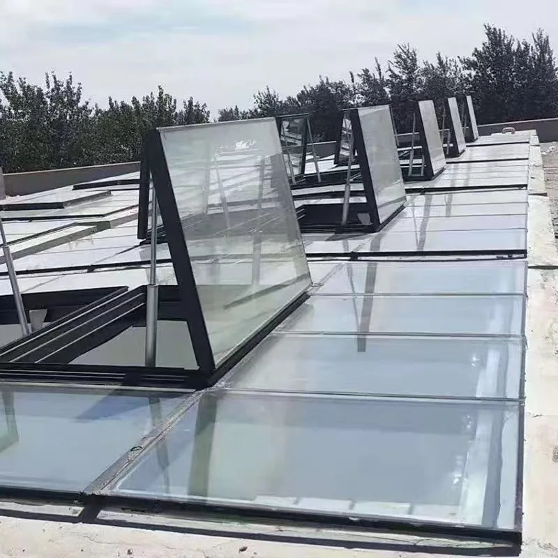 German style house aluminum auto venting double glazed glass roof skylight window