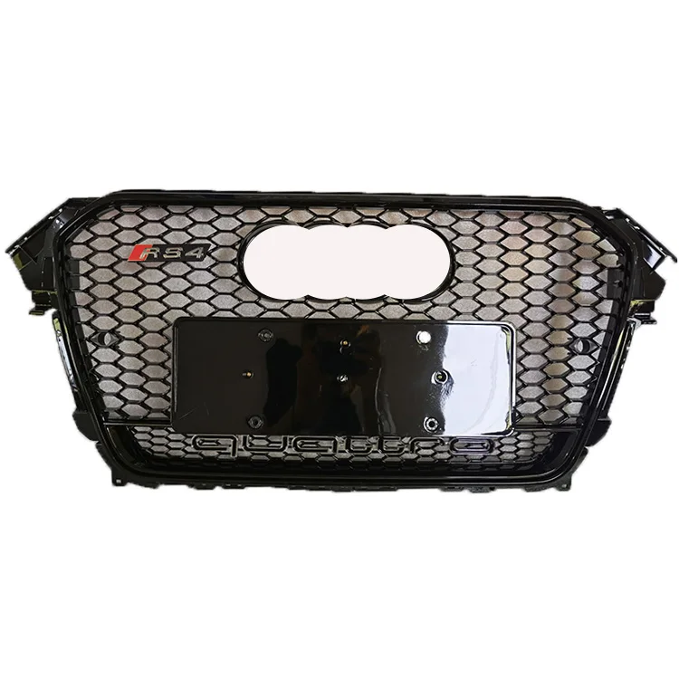 New ABS auto grille for audi A4 B9 A4L radiator honeycomb front bumper grill RS4 facelift mesh grille QUATTRO 2017 2018 2019