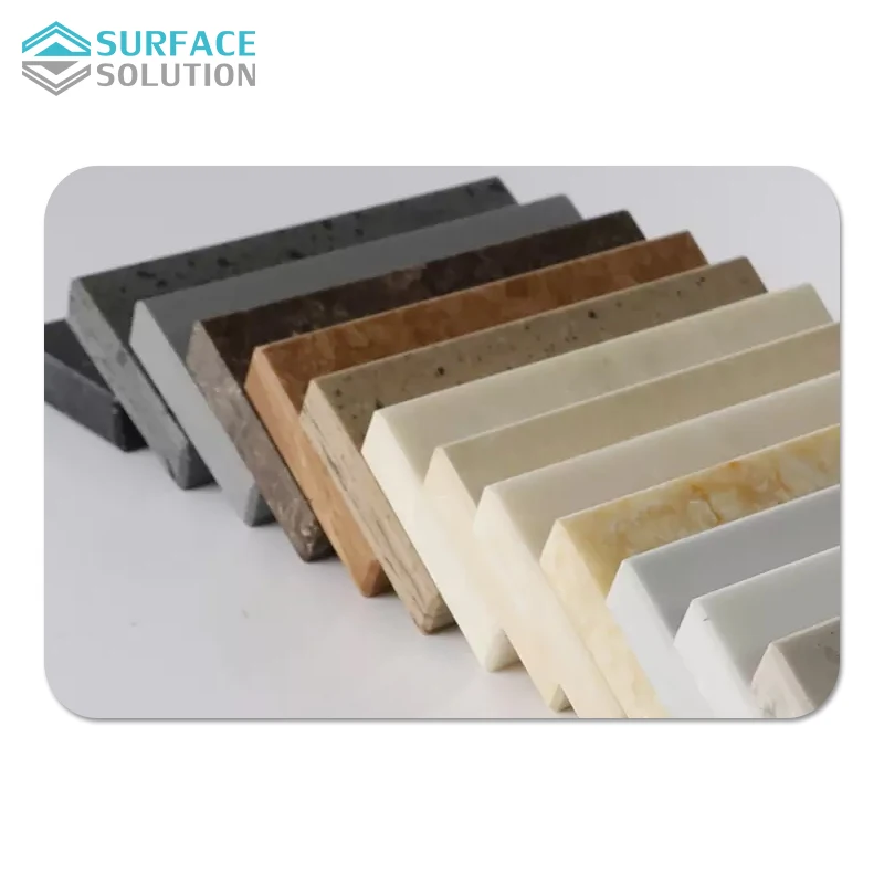 Factory Supply 12MM Thick Big Slabs Aritificial Stone Pure Acrylic Solid Surface Sheet For Bathtub