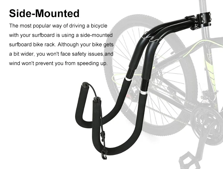 Surfboard Bike Rack Wakeboard Bicycle Surfing Carrier Mount