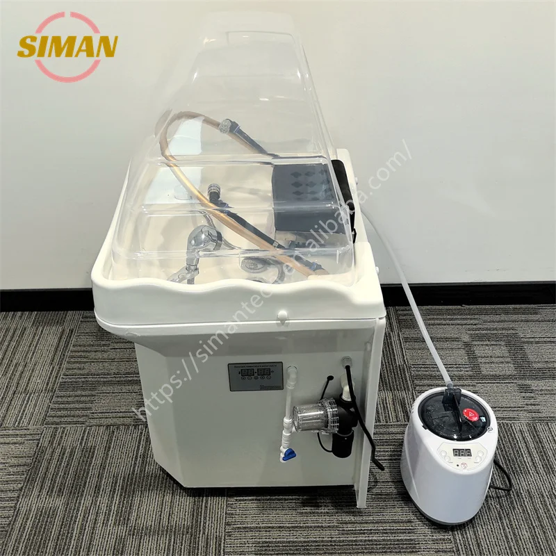 Siman High Quality Storage Water Mobile Shampoo Basin Head Therapy Hair Washing For Postnatal Care Center Massage Parlor