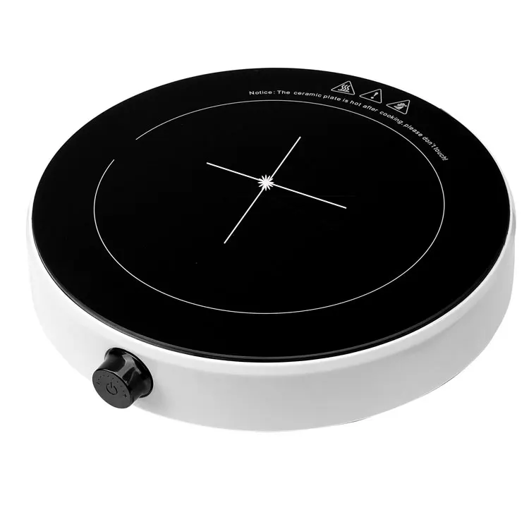 Круглая ручка управления, одиночная горелка, стеклянный колпачок для горячего горшка, кухонная панель для индукционной плиты