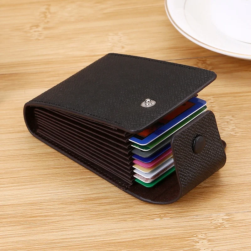 Men Credit Card Holder Leather Purse for Cards Case Wallet for Credit ID Bank Card Holder Women Cardholder