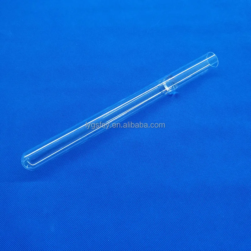 Polished quartz glass tube Heat Resistant Quartz Clear Glass Tubes with plug stopper polished quartz glass tube