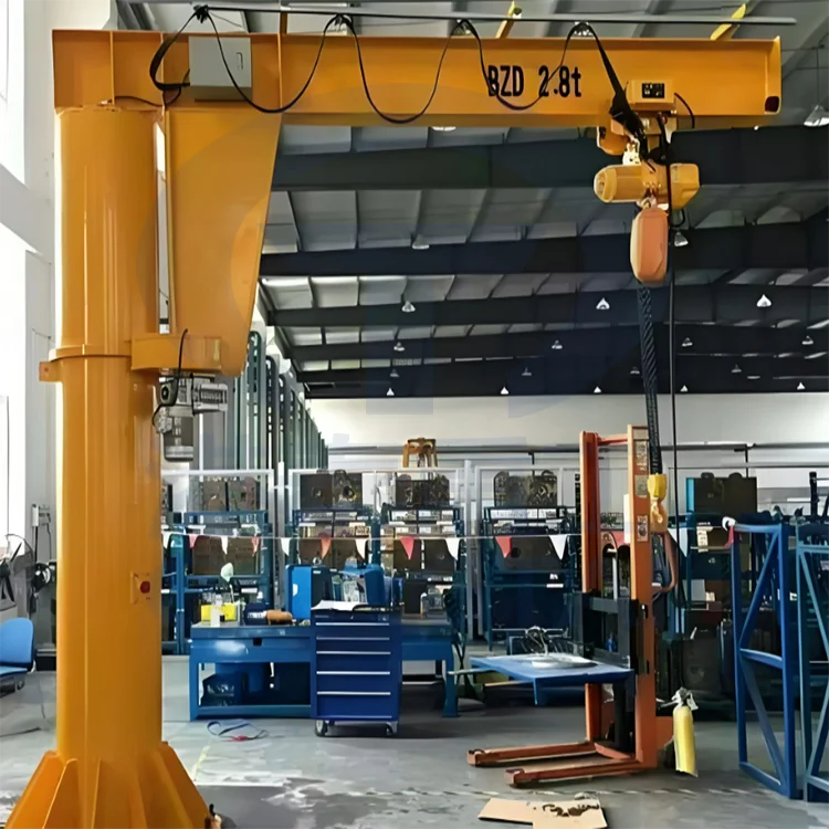 5 tons 10 tons electric pillar wall suspension crane for sale Fixed cantilever crane