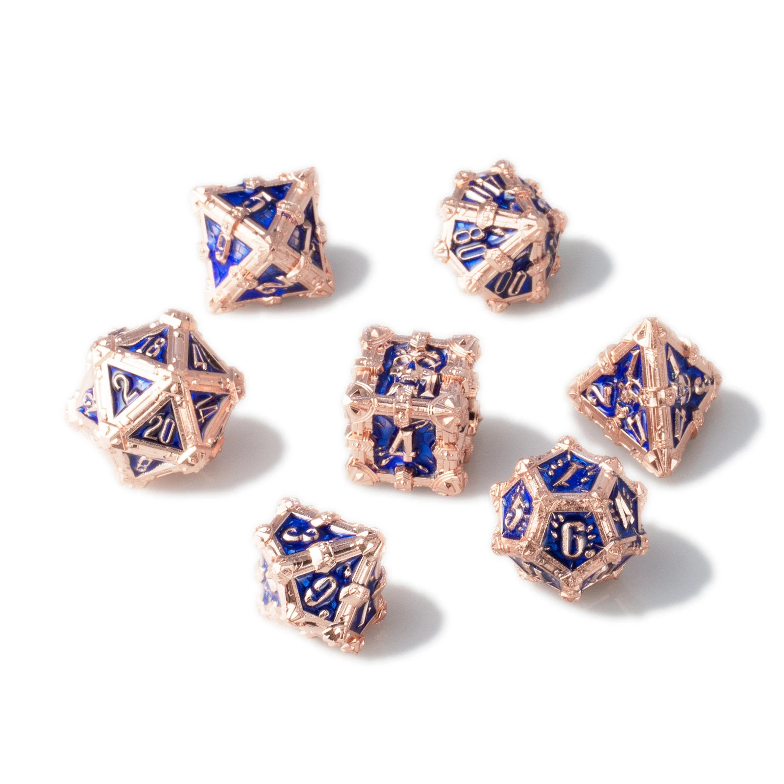 Заводская оптовая продажа набор многогранных RPG и D & твердых металлических кубков изготовленный на заказ для настольных игр