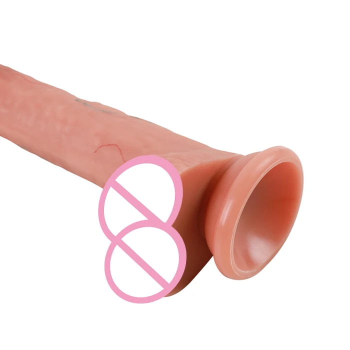 8.7 inch Long Silicone Rubber Phallus Men and Women Masturbate Home Super Large Dildo