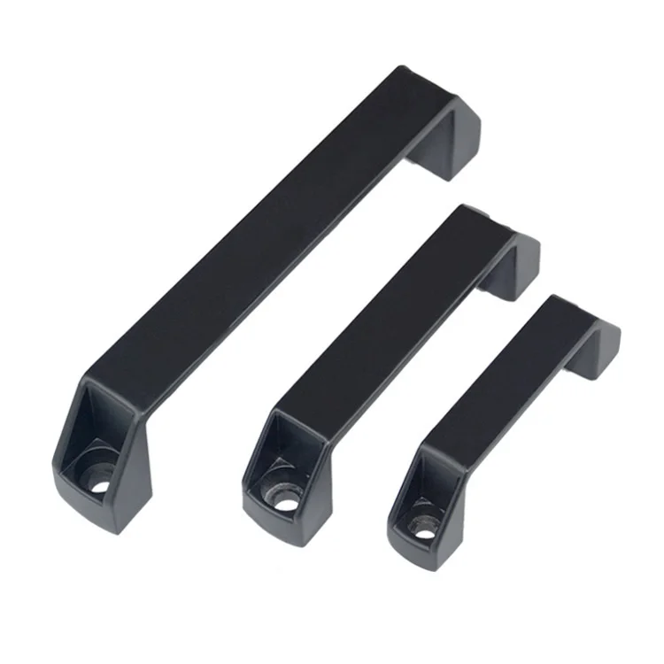90mm Plastic door pull handle for aluminum profile equipment cabinet