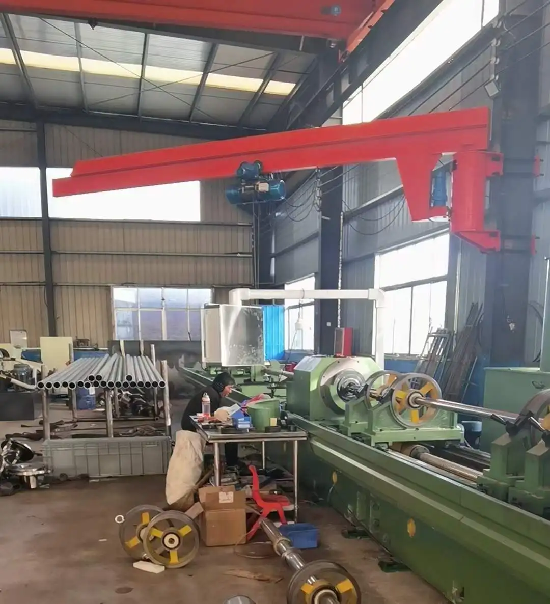 Factory Mini 1 Ton Electric lift wall type jib crane with chain hoist