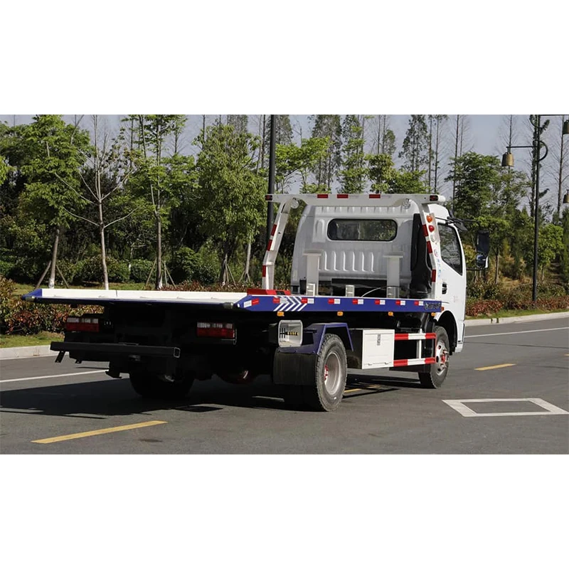 130HP 4X2 Wrecker Roll Back Body Sliding Recovery Flatbed Tow Truck