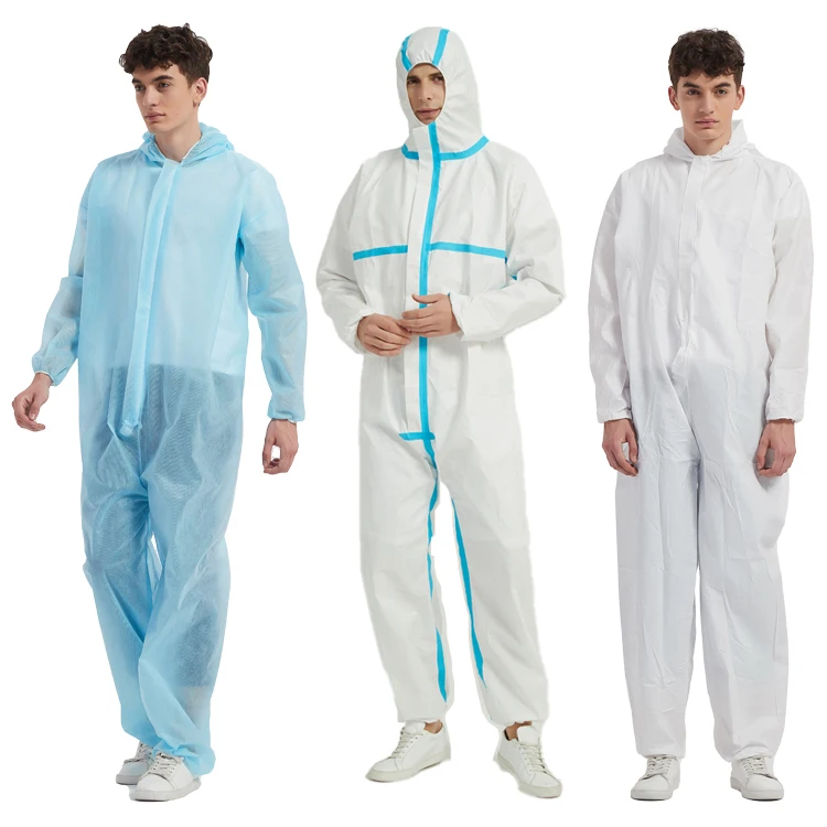 Factory Direct High Quality 10 pieces/bag microporus nonwoven disposable protective coverall for factory