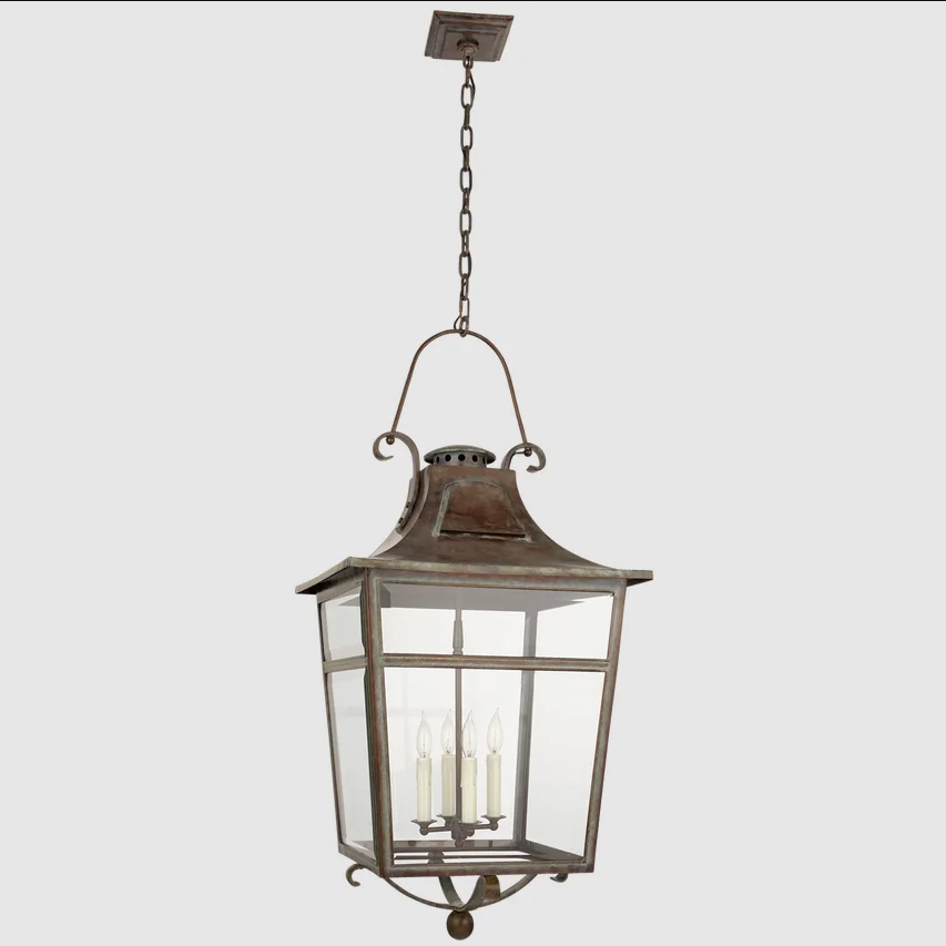 American Outdoor Waterproof Pendant Rustic Vintage Led Hanging Lamp Retro Corridor Aisle Balcony Garden Courtyard Chandelier