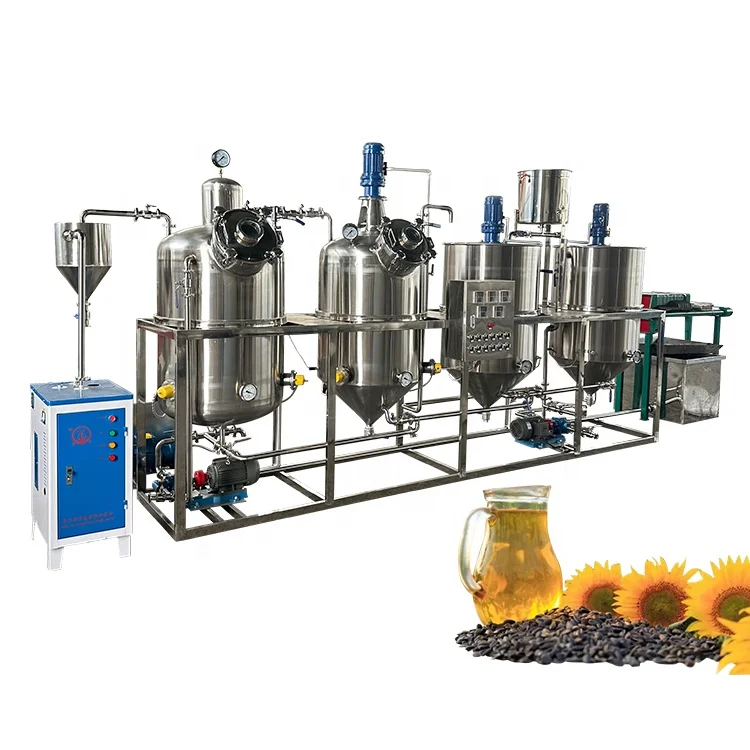 easy to operate edible oil processing plant full line palm oil fractionation machine crude oil refining machine