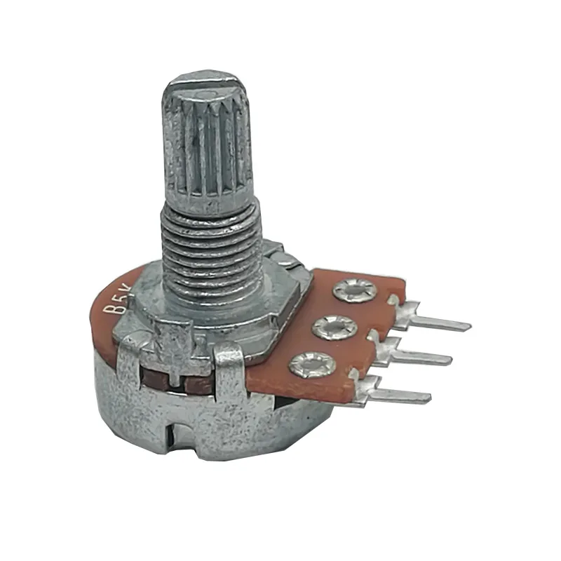 Terwin Factory Price 16mm carbon film B1K metal Split shaft single gang volume control rotary potentiometer