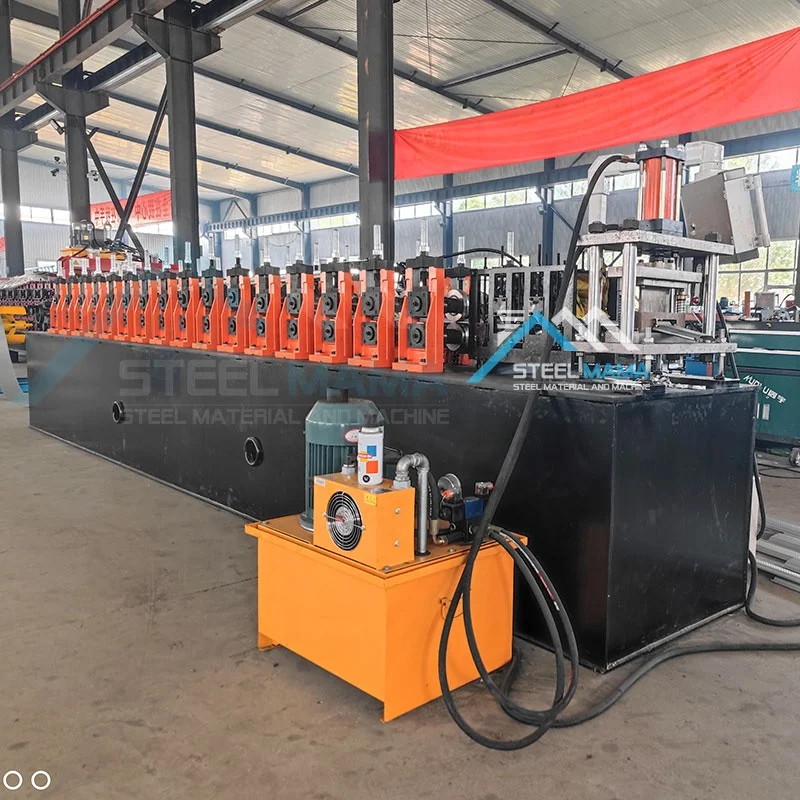 Factory Direct Sales Full Automatic Steel Profile Euro Type Shutter Door Making Roll Forming Machine