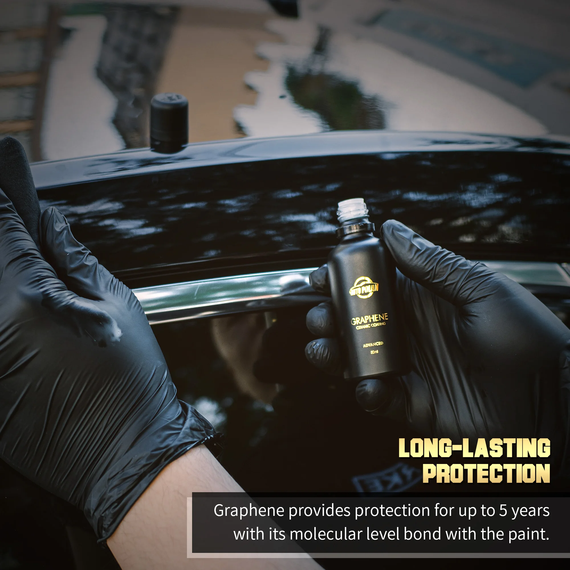 Auto Graphene Ceramic Coating Kit High Gloss Super Hydrophobic 9H/10H Liquid Wax for Car Paint Care Protection
